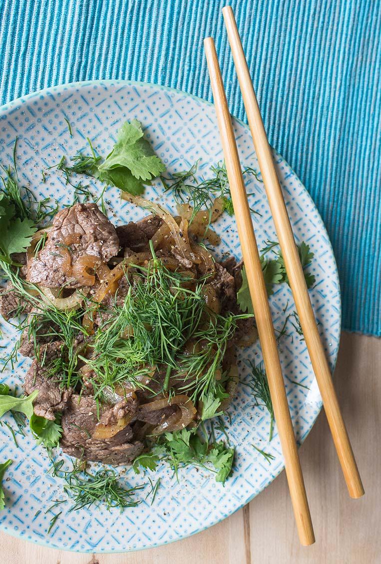 Rezeptbild: Vietnamesisches Rindfleisch mit Zwiebeln